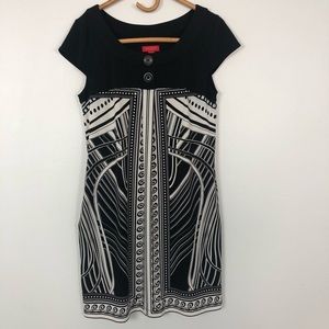 Signature by Sangria Dress | Black White | Size 8